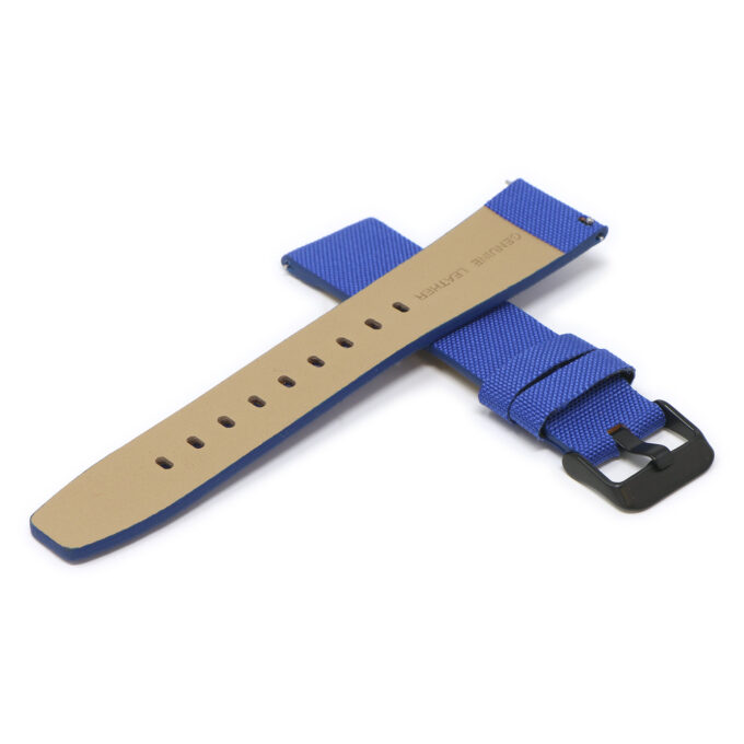 Lmx.fb.ny12.5a.mb Blue Cross StrapsCo 23mm Nylon Watch Band Strap W Black Buckle Fits Luminox