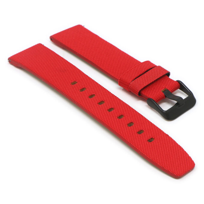 Lmx.fb.ny12.6.mb Red Angle StrapsCo 23mm Nylon Watch Band Strap W Black Buckle Fits Luminox