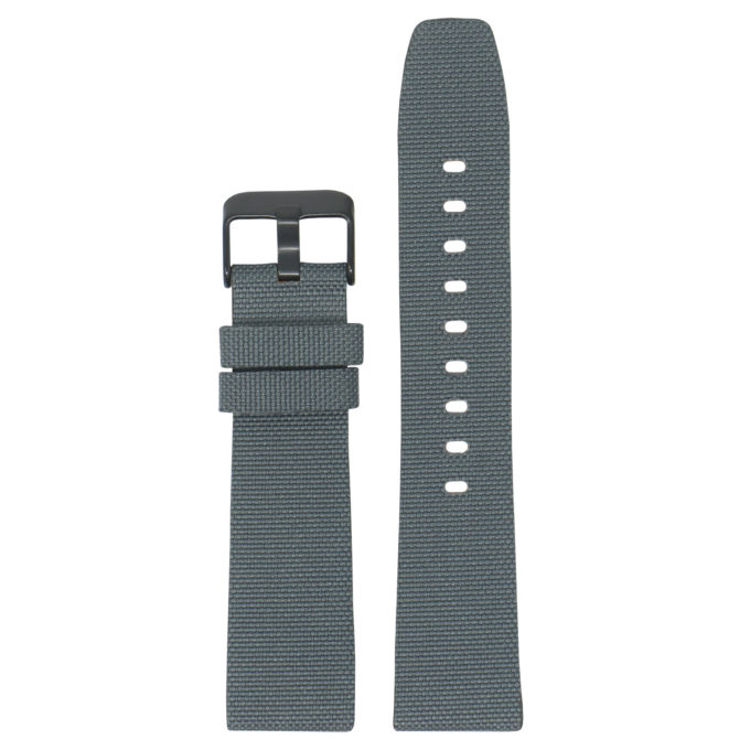 Lmx.fb.ny12.7.mb Grey Up StrapsCo 23mm Nylon Watch Band Strap W Black Buckle Fits Luminox