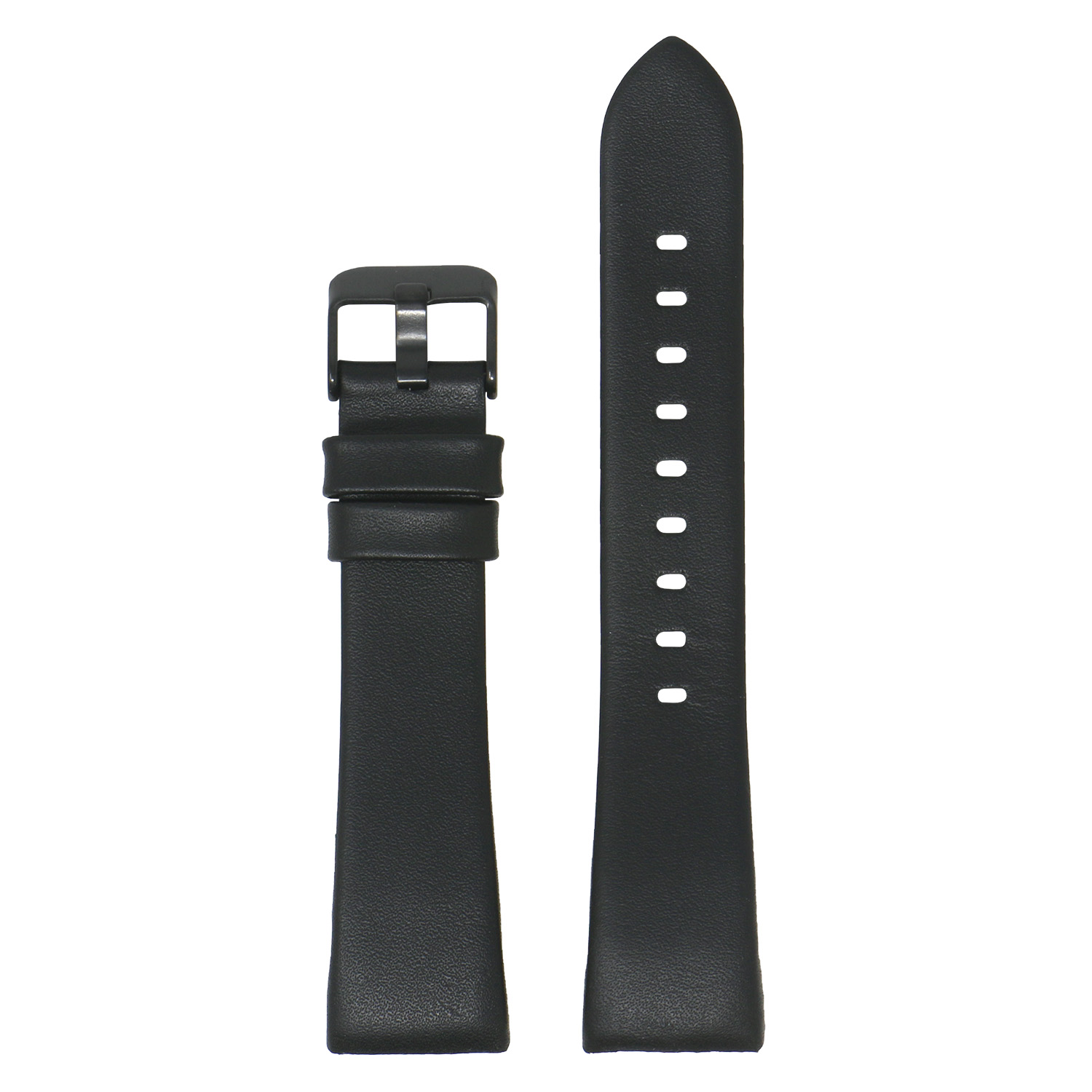 Fb.l15.1.mb Main Black (Black Buckle) StrapsCo Smooth Leather Watch Band Strap For Fitbit Charge 3