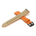 Fb.l15.12.mb Cross Orange (Black Buckle) StrapsCo Smooth Leather Watch Band Strap For Fitbit Charge 3