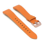 Fb.l15.12.rg Angle Orange (Rose Gold Buckle) StrapsCo Smooth Leather Watch Band Strap For Fitbit Charge 3