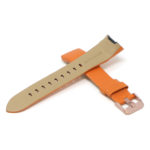 Fb.l15.12.rg Cross Orange (Rose Gold Buckle) StrapsCo Smooth Leather Watch Band Strap For Fitbit Charge 3