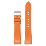 Fb.l15.12.rg Main Orange (Rose Gold Buckle) StrapsCo Smooth Leather Watch Band Strap For Fitbit Charge 3