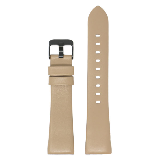 Fb.l15.17.mb Main Beige (Black Buckle) StrapsCo Smooth Leather Watch Band Strap For Fitbit Charge 3