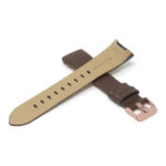 Fb.l15.2.rg Cross Chocolate (Rose Gold Buckle) StrapsCo Smooth Leather Watch Band Strap For Fitbit Charge 3