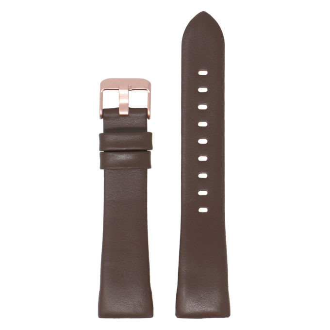 Fb.l15.2.rg Main Chocolate (Rose Gold Buckle) StrapsCo Smooth Leather Watch Band Strap For Fitbit Charge 3