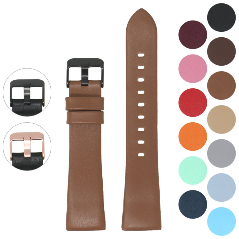 Smooth Leather Strap For Fitbit Charge 4 & Charge 3 | StrapsCo