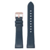 Fb.l15.5.rg Main Navy Blue (Rose Gold Buckle) StrapsCo Smooth Leather Watch Band Strap For Fitbit Charge 3