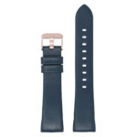 Fb.l15.5.rg Main Navy Blue (Rose Gold Buckle) StrapsCo Smooth Leather Watch Band Strap For Fitbit Charge 3