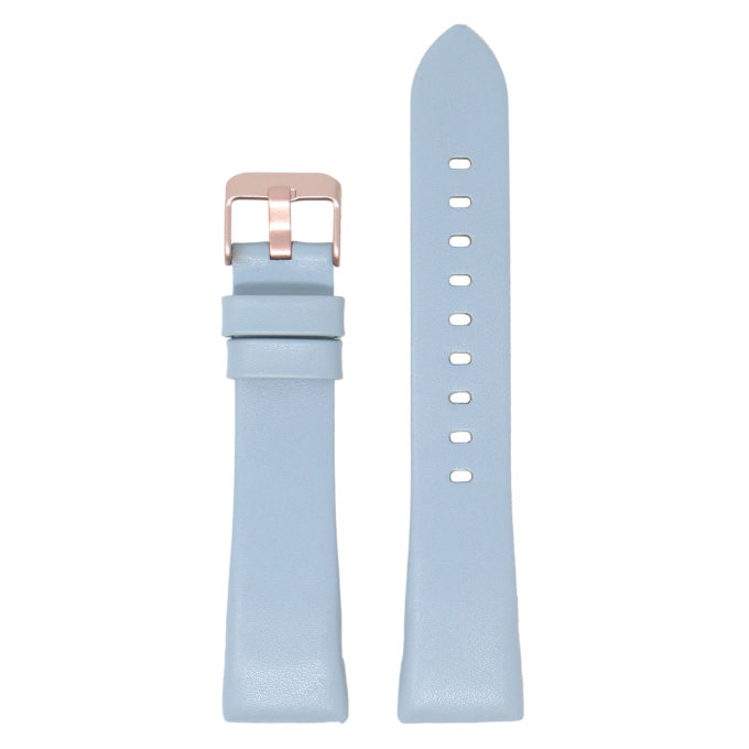 Fb.l15.5a.rg Main Cloud Blue (Rose Gold Buckle) StrapsCo Smooth Leather Watch Band Strap For Fitbit Charge 3