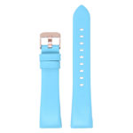 Fb.l15.5b.rg Main Sky Blue (Rose Gold Buckle) StrapsCo Smooth Leather Watch Band Strap For Fitbit Charge 3