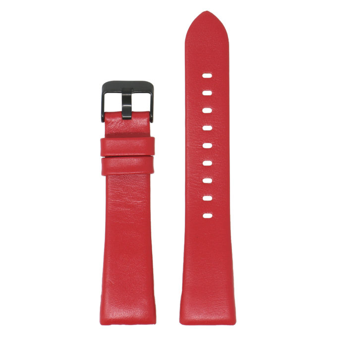 Fb.l15.6.mb Main Red (Black Buckle) StrapsCo Smooth Leather Watch Band Strap For Fitbit Charge 3