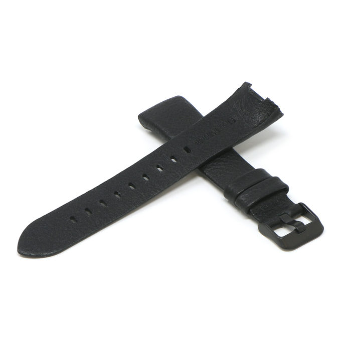 Fb.l17.1.mb Cross Black (Black Buckle) StrapsCo Textured Leather Watch Band Strap For Fitbit Charge 3