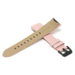 Fb.l17.13.mb Cross Pink (Black Buckle) StrapsCo Textured Leather Watch Band Strap For Fitbit Charge 3