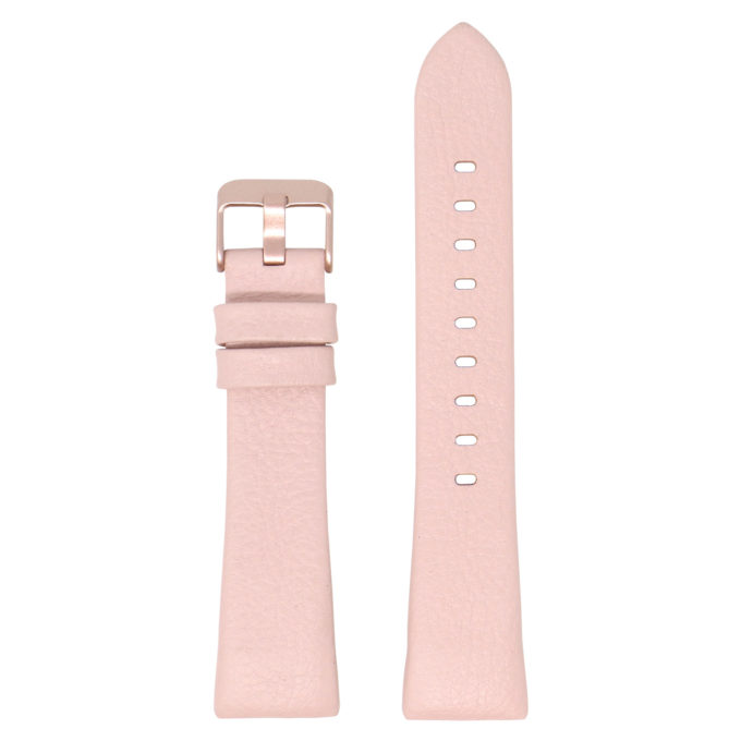 Fb.l17.13.rg Main Pink (Rose Gold Buckle) StrapsCo Textured Leather Watch Band Strap For Fitbit Charge 3