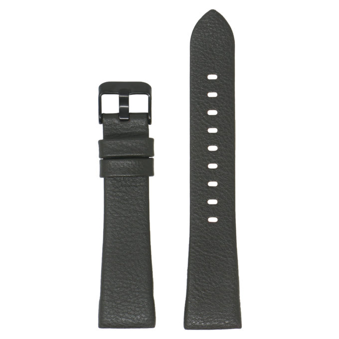 Fb.l17.2.mb Main Dark Brown (Black Buckle) StrapsCo Textured Leather Watch Band Strap For Fitbit Charge 3