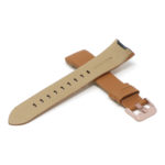 Fb.l17.3.rg Cross Tan (Rose Gold Buckle) StrapsCo Textured Leather Watch Band Strap For Fitbit Charge 3