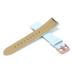 Fb.l17.5.rg Cross Sky Blue (Rose Gold Buckle) StrapsCo Textured Leather Watch Band Strap For Fitbit Charge 3