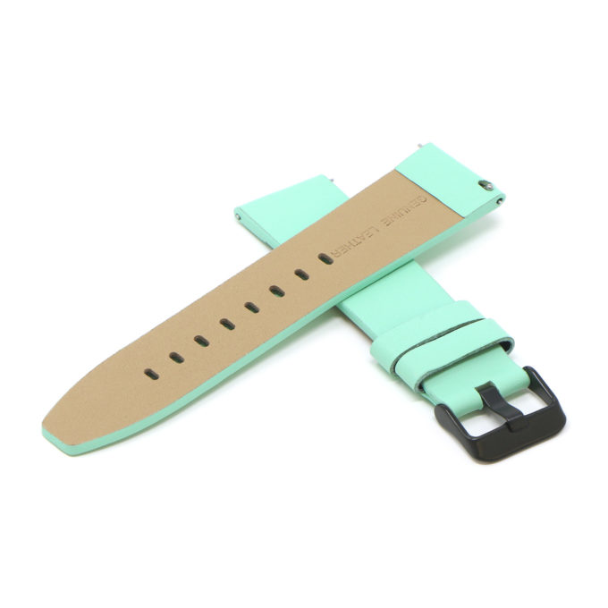 Fb.l22.11.mb Cross Mint (Black Buckle) StrapsCo Smooth Leather Watch Band Strap For Fitbit Versa 2 Lite