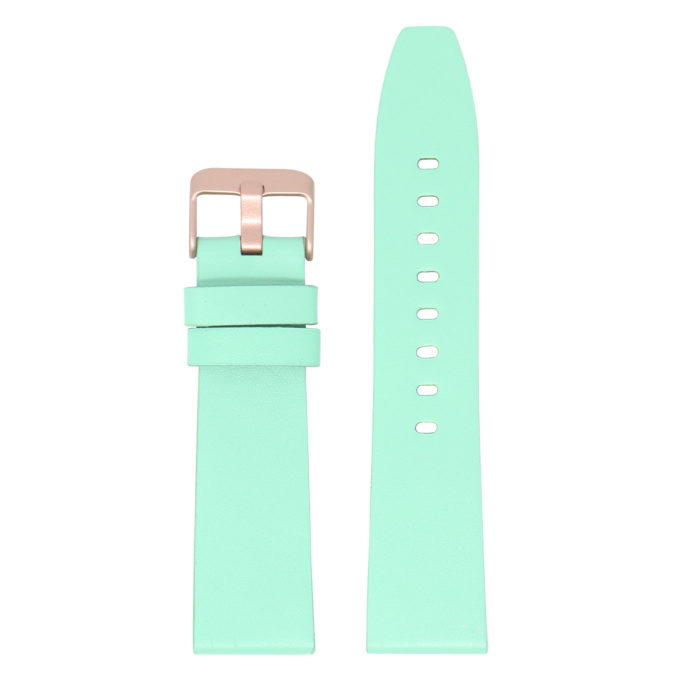 Fb.l22.11.rg Main Mint (Rose Gold Buckle) StrapsCo Smooth Leather Watch Band Strap For Fitbit Versa 2 Lite