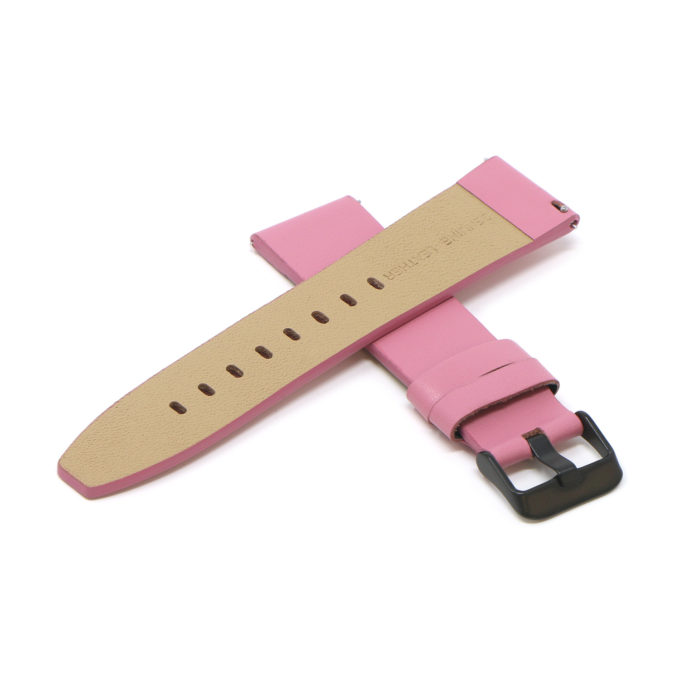 Fb.l22.13.mb Cross Pink (Black Buckle) StrapsCo Smooth Leather Watch Band Strap For Fitbit Versa 2 Lite