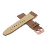 Fb.l22.3.rg Cross Tan (Rose Gold Buckle) StrapsCo Smooth Leather Watch Band Strap For Fitbit Versa 2 Lite