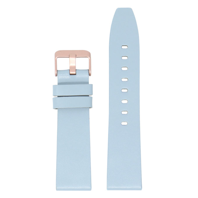 Fb.l22.5a.rg Main Cloud Blue (Rose Gold Buckle) StrapsCo Smooth Leather Watch Band Strap For Fitbit Versa 2 Lite
