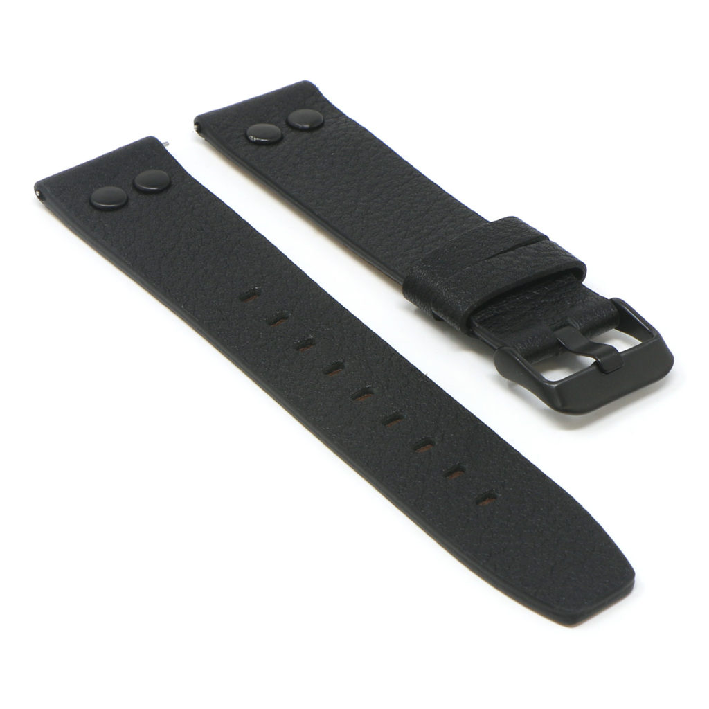 Textured Leather Rivet Strap for Fitbit Versa & Versa 2 StrapsCo