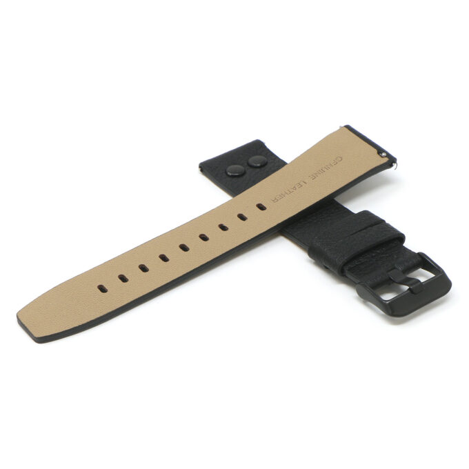 Fb.l25.1.mb Cross Black StrapsCo Textured Leather Watch Band Strap With Rivets For Black Fitbit Versa 2 Lite
