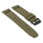 Fb.l25.11.mb Angle Military Green StrapsCo Textured Leather Watch Band Strap With Rivets For Black Fitbit Versa 2 Lite