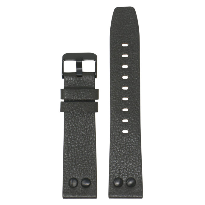 Fb.l25.2.mb Main Dark Brown StrapsCo 23mm Textured Leather Watch Band Strap With Rivets