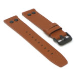 Fb.l25.8.mb Angle Brown StrapsCo 23mm Textured Leather Watch Band Strap With Rivets