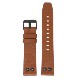 23mm Textured Leather Watch Band Strap w/ Rivets | StrapsCo