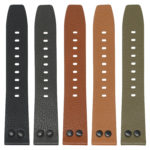 Fb.l25.mb All Colors StrapsCo 23mm Textured Leather Watch Band Strap With Rivets