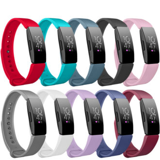 Fb.r46 All Colour StrapsCo Pin And Tuck Silicone Rubber Watch Band Strap For Fitbit Inspire & Inspire HR