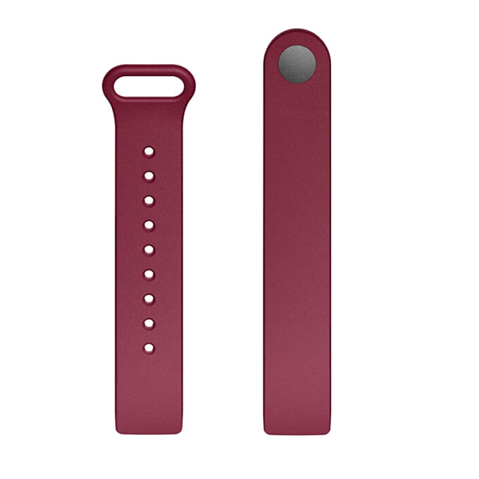 Fb.r46.18 Up Sangria Purple StrapsCo Pin And Tuck Silicone Rubber Watch Band Strap For Fitbit Inspire & Inspire HR