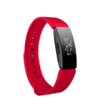 Fb.r46.6 Main Red StrapsCo Pin And Tuck Silicone Rubber Watch Band Strap For Fitbit Inspire & Inspire HR