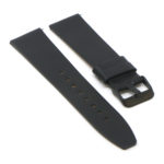 Lmx.fb.l22.1.mb Angle Black (Black Buckle) StrapsCo 23mm Smooth Leather Watch Band Strap W Black Buckle Fits Luminox