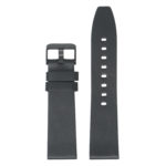 Lmx.fb.l22.1.mb Up Black (Black Buckle) StrapsCo 23mm Smooth Leather Watch Band Strap W Black Buckle Fits Luminox