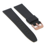 Lmx.fb.l22.1.rg Angle Black (Rose Gold Buckle) StrapsCo 23mm Smooth Leather Watch Band Strap W Black Buckle Fits Luminox
