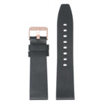 Lmx.fb.l22.1.rg Up Black (Rose Gold Buckle) StrapsCo 23mm Smooth Leather Watch Band Strap W Black Buckle Fits Luminox