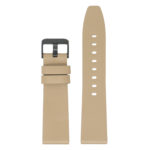 Lmx.fb.l22.17.mb Up Beige (Black Buckle) StrapsCo 23mm Smooth Leather Watch Band Strap W Black Buckle Fits Luminox