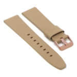 Lmx.fb.l22.17.rg Angle Beige (Rose Gold Buckle) StrapsCo 23mm Smooth Leather Watch Band Strap W Black Buckle Fits Luminox