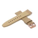 Lmx.fb.l22.17.rg Cross Beige (Rose Gold Buckle) StrapsCo 23mm Smooth Leather Watch Band Strap W Black Buckle Fits Luminox