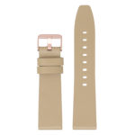Lmx.fb.l22.17.rg Up Beige (Rose Gold Buckle) StrapsCo 23mm Smooth Leather Watch Band Strap W Black Buckle Fits Luminox