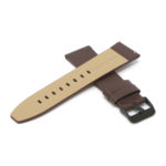 Lmx.fb.l22.2.mb Cross Chocoloate (Black Buckle) StrapsCo 23mm Smooth Leather Watch Band Strap W Black Buckle Fits Luminox