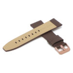 Lmx.fb.l22.2.rg Cross Chocolate (Rose Gold Buckle) StrapsCo 23mm Smooth Leather Watch Band Strap W Black Buckle Fits Luminox