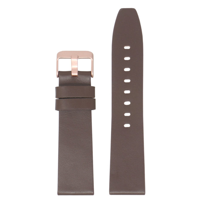 Lmx.fb.l22.2.rg Up Chocolate Brown (Rose Gold Buckle) StrapsCo 23mm Smooth Leather Watch Band Strap W Black Buckle Fits Luminox