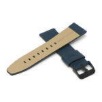 Lmx.fb.l22.5.mb Cross Navy Blue(Black Buckle) StrapsCo 23mm Smooth Leather Watch Band Strap W Black Buckle Fits Luminox